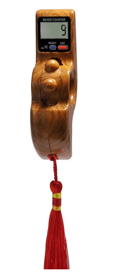 Portable Rotating Prayer Beads with Digital Counter Accurate Decompression Toy