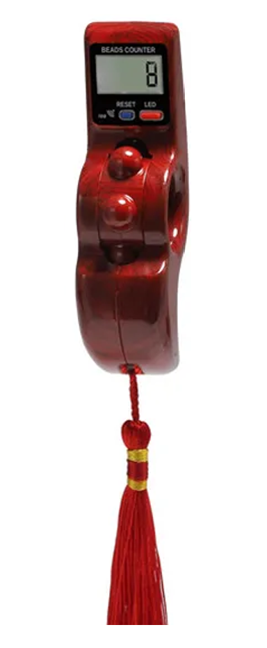 Portable Rotating Prayer Beads with Digital Counter Accurate Decompression Toy