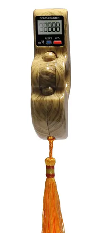 Portable Rotating Prayer Beads with Digital Counter Accurate Decompression Toy
