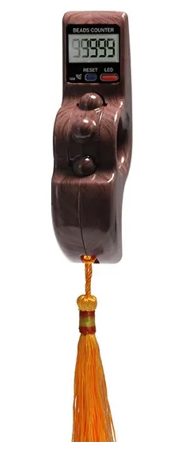 Portable Rotating Prayer Beads with Digital Counter Accurate Decompression Toy